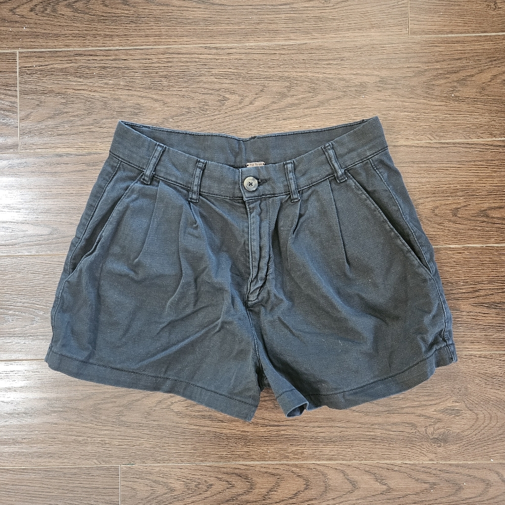 Free People Black Cotton Shorts Size 2